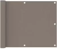 vidaXL Balkon-Sichtschutz Taupe 75x300 cm Oxford-Gewebe
