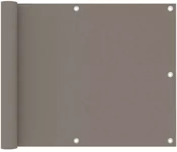 vidaXL Balkonschirm taupe 75x300cm Oxford-Stoff (134984)