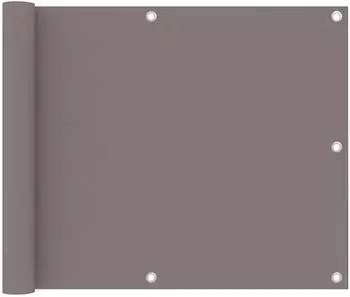 vidaXL Balkonscherm 75x600cm Oxford-Stoff, taupe