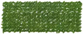 vidaXL Balkonsichtschutz mit Bl&auml;ttern, gr&uuml;n/gelb, 200x75cm (42040637)