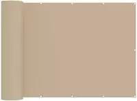 vidaXL Balkon Sichtschutz 200 x 600 cm Stoff mit PU-Beschichtung Beige