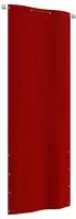 vidaXL Balkon-Sichtschutz Rot 80x240 cm Oxford-Gewebe