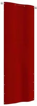 vidaXL Balkon-Sichtschutz Oxford-Gewebe rot 80x240cm