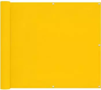 vidaXL Balkonsichtschutz 100x400cm Oxford-Stoff gelb (42030793)