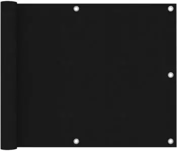 vidaXL Balkon-Sichtschutz schwarz 75x500cm Oxford-Gewebe (135058)