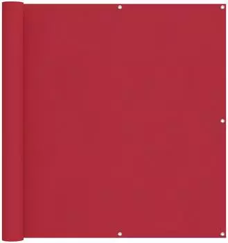 vidaXL Balkonsichtschutz 110x700cm Oxford-Stoff rot (42030823)