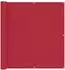 vidaXL Balkonsichtschutz 110x700cm Oxford-Stoff rot (42030823)