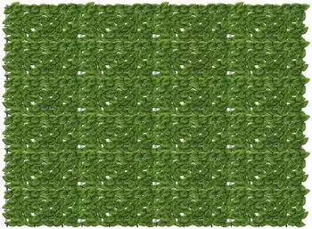 vidaXL Balkonsichtschutz mit Bl&auml;ttern, gr&uuml;n/gelb, 200x150cm (42040647)