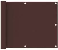 vidaXL Balkon-Sichtschutz Braun 75x500 cm Oxford-Gewebe