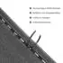 Woltu Zaunblende Schattiernetz HDPE 150g/m² anthrazit 1,2x6m (gzz1181an01)