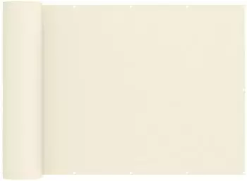 vidaXL Balkon-Sichtschutz 200x500cm Stoff mit PU-Beschichtung, creme (42036489)