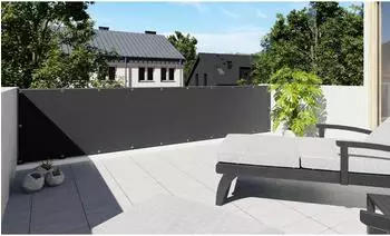 KS Handel 24 Premium Balkonsichtschutz 80x600cm, cremefarben (SW10737.92)