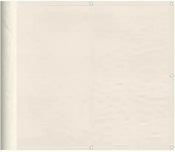vidaXL Balkon-Sichtschutz 90x700cm, 100% Polyester-Oxford, creme