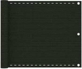 vidaXL Balkon Sichtschutz dunkelgr&uuml;n 75x600cm HDPE (310971)