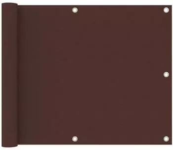 vidaXL Balkonscherm Oxford-Stoff braun 75x300cm (135068)