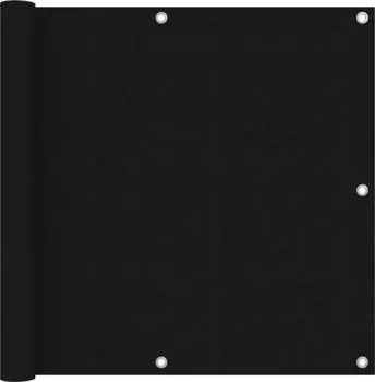 vidaXL Balkon-Sichtschutz Oxford-Gewebe schwarz 90x300cm (135060)