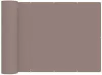 vidaXL Balkon Sichtschutz 150 x 1000 cm Polyester Taupe