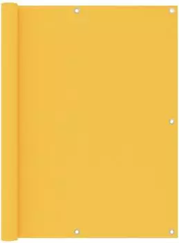 vidaXL Balkonscherm Oxford-Stoff gelb 120x600cm (135031)