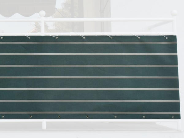 Angerer Balkonbespannung 75cm x 6m Streifen grün
