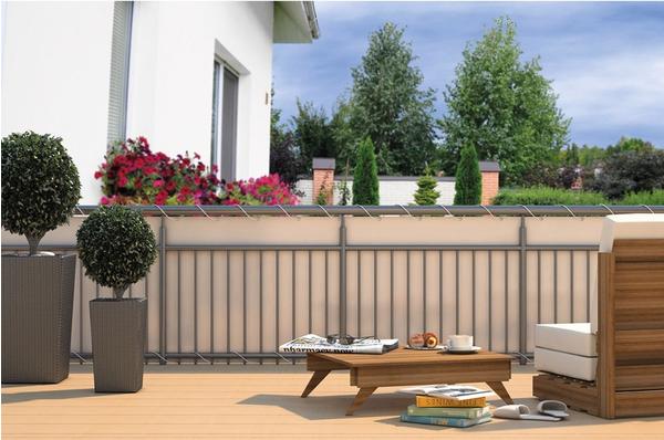 Home & Garden Balkonschutz BxH: 600 x 90 cm creme