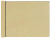 vidaXL Balkonsichtschutz Oxfordgewebe 90x600 cm Beige