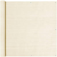 vidaXL Balkon Sichtschutz Creme 120x600 cm HDPE