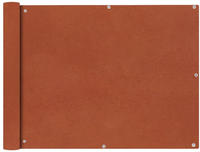 vidaXL Balkon-Sichtschutz Oxford-Gewebe 90x600 cm Terrakotta-Rot
