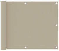 vidaXL Balkon-Sichtschutz Beige 75x500 cm Oxford-Gewebe