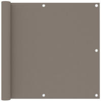 vidaXL Balkon-Sichtschutz Taupe 90x400 cm Oxford-Gewebe