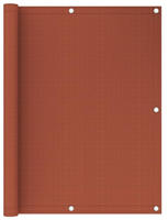 vidaXL Balkon-Sichtschutz Terracotta-Rot 120x600 cm HDPE