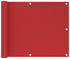 vidaXL Balkon-Sichtschutz HDPE 75 x 600 cm rot
