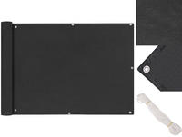 vidaXL Balkonsichtschutz Oxfordgewebe 75x600 cm Anthrazit