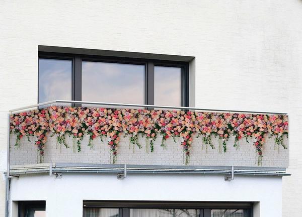 Maximex Balkon-Sichtschutz 85x500 cm Rosen
