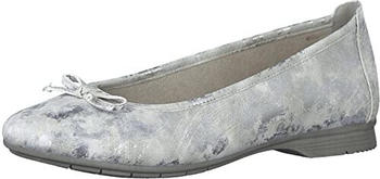 Jana Shoes 8-8-22163-20 Ballerinas weiß silber