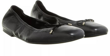 Stuart Weitzman Bardot Bow Flat Loafers Ballerinas schwarz
