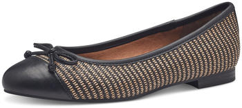 Marco Tozzi Ballerina beige schwarz 13904440
