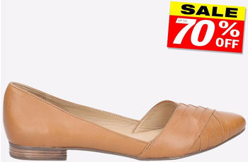 Hush Puppies Marley Ballerina Memory Foam Lederschuhe hellbraun