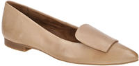 Paul Green Ballerinas braun Leder-Kappe 3792