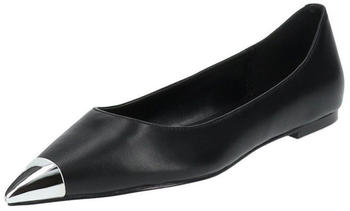 Steve Madden Leder Ballerinas schwarz silber
