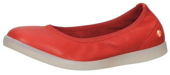 Softinos Ballerina rot flacher Absatz
