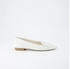 Ballerina white smooth leather