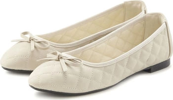 Lascana Ballerina Schleifenapplikation beige