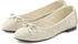Lascana Ballerina Schleifenapplikation beige