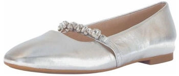 Gabor Leder Ballerinas silber
