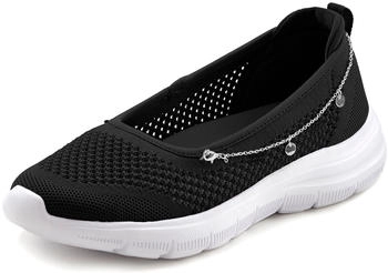 Lascana Slip-On-Sneaker Ballerina schwarz