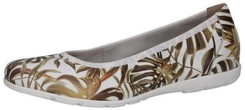 Caprice Ballerina 9-22150-42 white graffiti