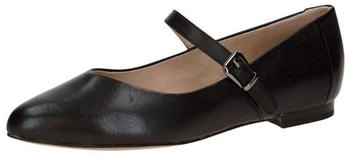 Caprice Leder Riemchenballerina schwarz