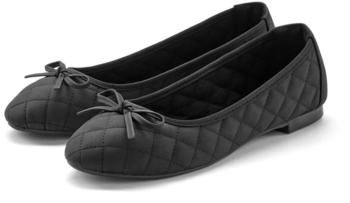 Lascana Ballerina Schleifenapplikation schwarz
