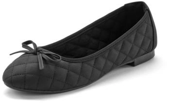 Lascana Ballerina Schleifenapplikation schwarz – Lascana Ballerina Schleifenapplikation schwarz - Eleganter Komfort für jeden Anlass