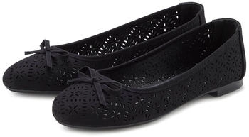 Lascana Ballerina Freizeitschuh schwarz Cut-Outs